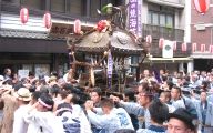 品川拍子と共に中神輿が渡御。07.06.10.
