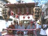地元砂村の囃子は鐘がカンカランランランと鳴り響く。07.08.19.