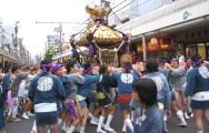 品川拍子で大神輿の渡御。07.09.02.