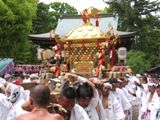 今年は先頭で渡御に出る小山神輿。07.05.18.