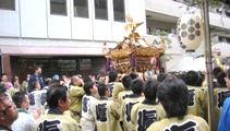 もっと担ぎたいと少々不満げです。07.06.10.