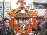 祭典本部前で一息です。07.07.29.