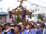 虹吹自治会神輿。07.07.29.