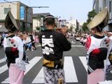 天水連は太鼓横笛で阿波踊り。07.07.29.