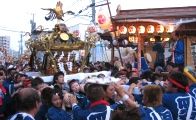 山車の祭り囃子に送られて。07.07.29.