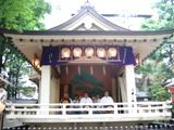 榊神社のお囃子奉納です。06.06.04.