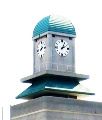 大正浪漫漂う月島第二小学校の時計塔。04.10.22.