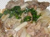 野菜豊富に豚肉炒め。09.04.25.