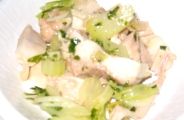 夏バテにセロリとモモ肉。09.06.27.