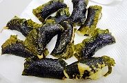 苦労した甲斐ある旨い長芋磯辺揚げ。'11.12.03。