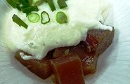 絶妙の触感のマグロとろろ。'13.03.02.