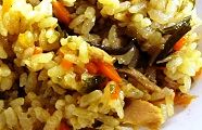 電子ジャーで作る五目御飯。'14.02.08.