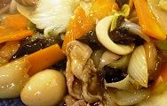 イカと豚肉八宝菜。