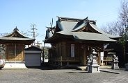 ひっそりと建つ愛宕神社。'10.03.05.