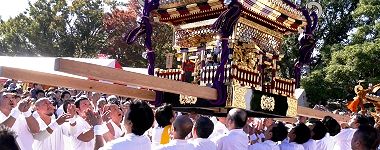 放り揚げの御披露。'15.10.25.