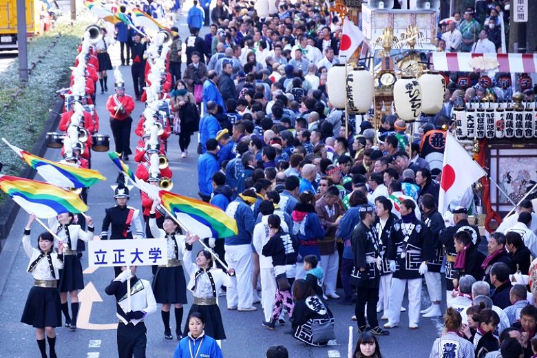 立正大学の吹奏楽部。'15.02.11.