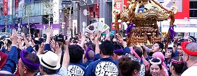 神輿連合パレード。'15.09.20.