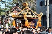 神社前からの出立つ。'11.01.01.