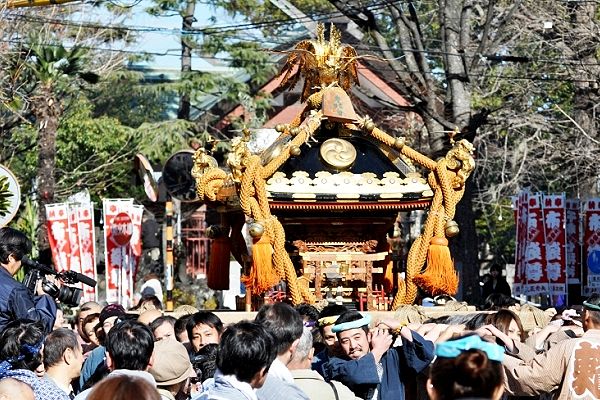 目出度きやと東睦会神輿の初担ぎ。'11.01.01.