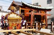 八雲神社参道の鳥居。'13.07.21.
