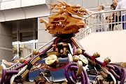 珍しい擬宝珠が龍。'13.09.29.