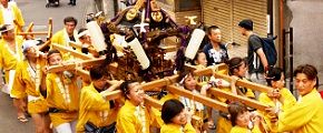 久地神社みこしの会。'13.07.28.