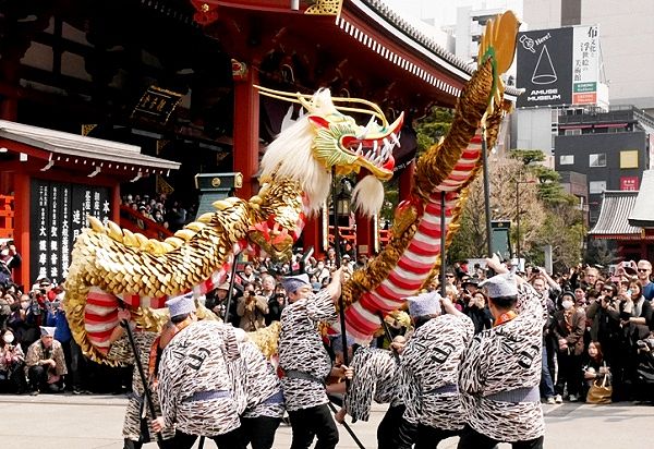 奉納浅草寺金龍の舞。'14.03.18.