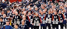 浅草神社の棟梁達。'14.03.18.