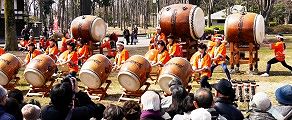 武蔵国府太鼓の響会。'14.03.09.