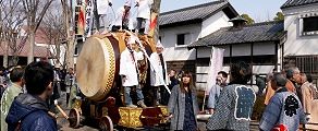 芝間稲荷神社お先払太鼓。'14.03.09.