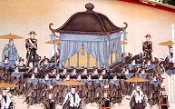 南参道の昭憲皇太后崩御百年祭パネル。'14.02.11.