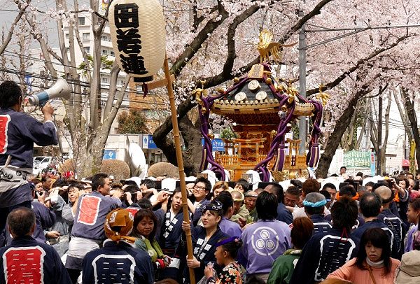 田名若者神輿連合会神輿。'14.04.06.