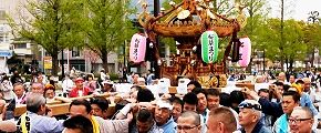 和気藹々の担ぎ。'14.04.20.