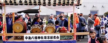 中島八幡神社囃子屋台。'14.11.02.