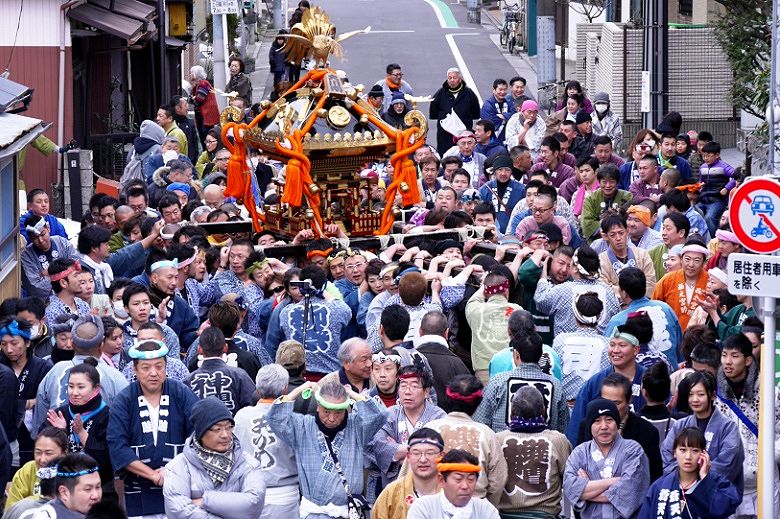 双葉小から荒川土手下へ。'15.01.01.