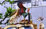 大神輿極彩色の鳳凰。'11.10.30.