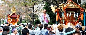 殿の三郷駒睦にも木。'11.11.03.