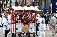 居木神社のお囃子屋台。'12.02.11.