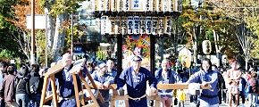 台車で入場の高宰睦。'12.11.18.