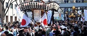 先駆け万灯の萬歳会。'13.02.11.