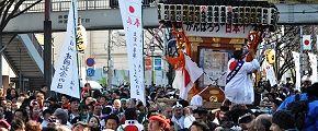 万灯神輿の萬歳会。'13.02.11.