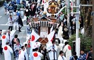 集結する神輿達。'13.02.11.