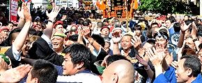 鼓舞し合う歓喜の手拍子。'13.04.28.