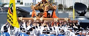 氏子担ぎ衆の差し上げ。'13.02.24.