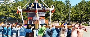 ドッコイ担ぎの京浜連合は台座三尺六寸。`13.02.24.