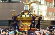 一番遠くからの宮入の日本橋室町一丁目会。09.05.09.