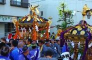 休まずお神酒社へ香田自治会。09.07.26.