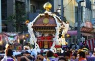 唯一の擬宝珠神輿の神明。09.07.26.