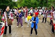 獅子舞にお亀ひょっとこは子役。09.11.01.