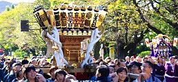 万灯神輿の富士見台三丁目。09.11.03.